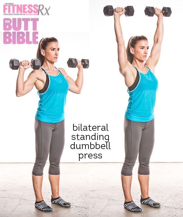 Pauline Nordin's Metabolic Booster Workout - Bilateral Standing Dumbbell Press