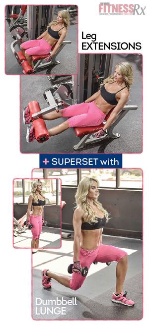 Flat Abs and Shapely, Sexy Legs - With Prague Bikini Champion Vladka Krasova - Leg Extensions