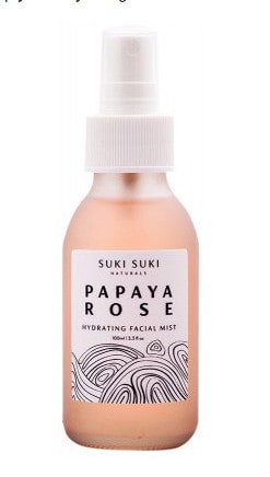 suki suki papaya rose hydrating facial mist