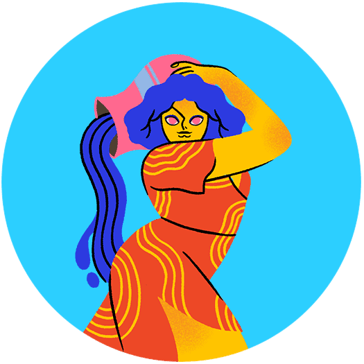 Aquarius Zodiac/Horoscope Illustration