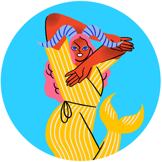 Capricorn Zodiac/Horoscope Illustration
