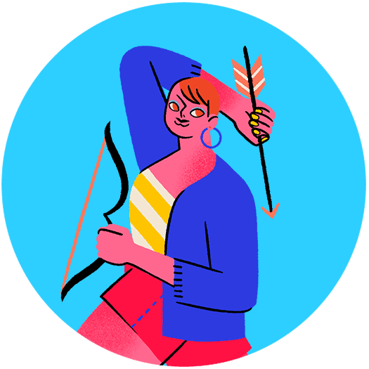 Sagittarius Zodiac/Horoscope Illustration