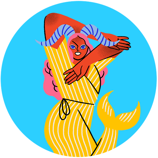 Capricorn Zodiac/Horoscope Illustration