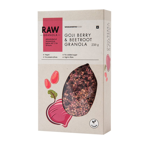 Woolworths Raw Goji Berry & Beetroot Granola