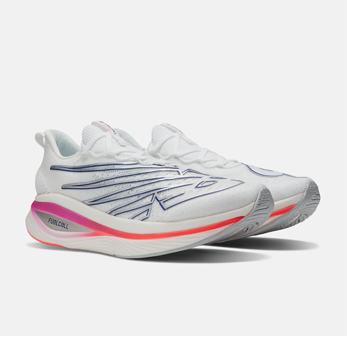 new balance running shoes on white background