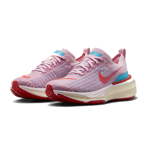nike running shoes on white background