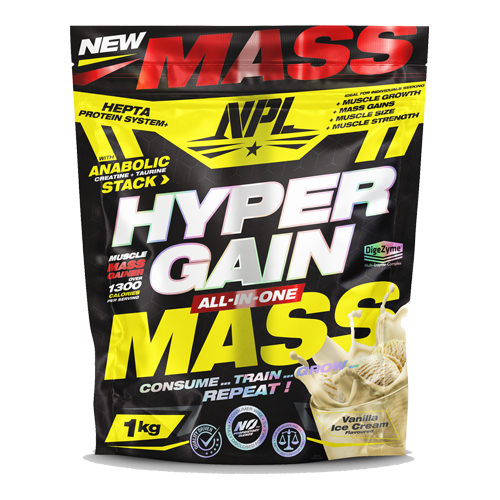 npl hyper gain vanilla on white background