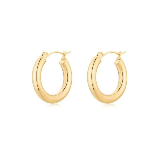 gold hoop earrings