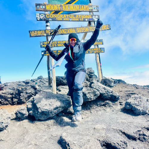 Gugu Mfuphi at the summit