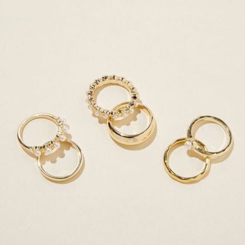 stacked rings to style this season's denims