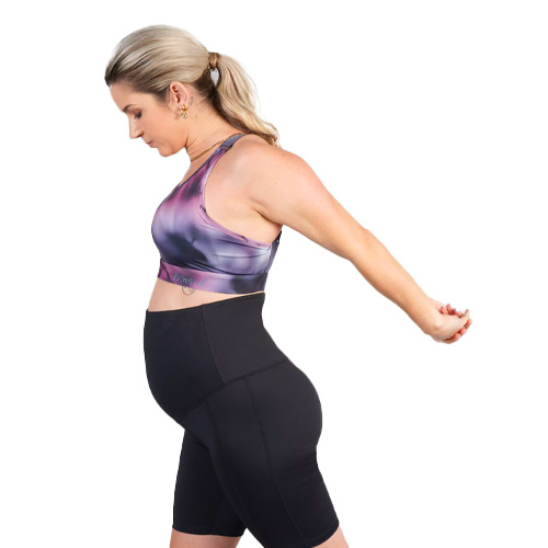 maxed maternity mid-thigh tights