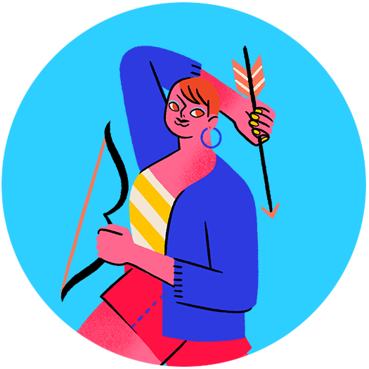 Sagittarius Zodiac/Horoscope Illustration