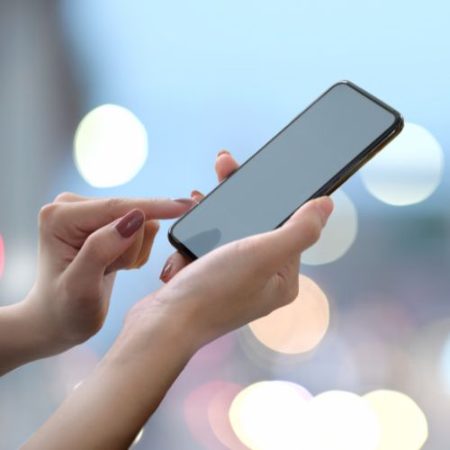 mindfulness app on a phone, image by Canva