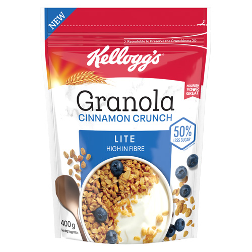 kellogg's granola wellness range cinnamon crunch