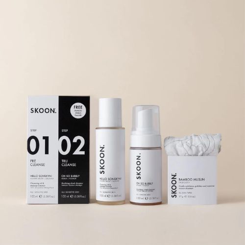 double cleansing SKOON double cleanse heroes