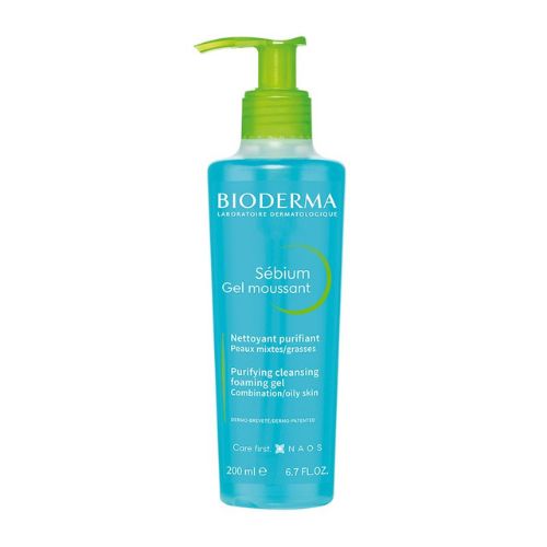double cleansing bioderma sebium gel foaming face wash