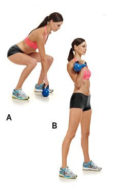 alternating kettlebell clean scalable HIIT workout