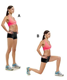 alternating reverse lunge