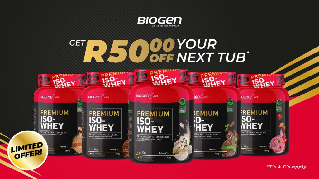 Grab Your Discount On Biogen Iso-Whey Protein!