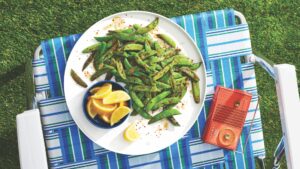 Blistered Snap Peas