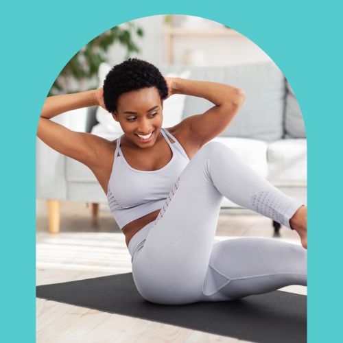core workout in free beginner 10K running plan
