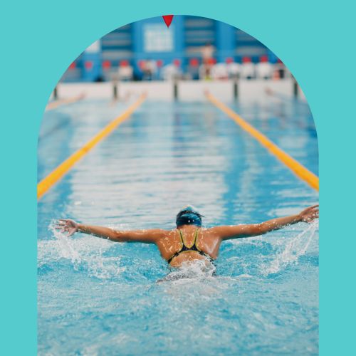 swimming in pool
