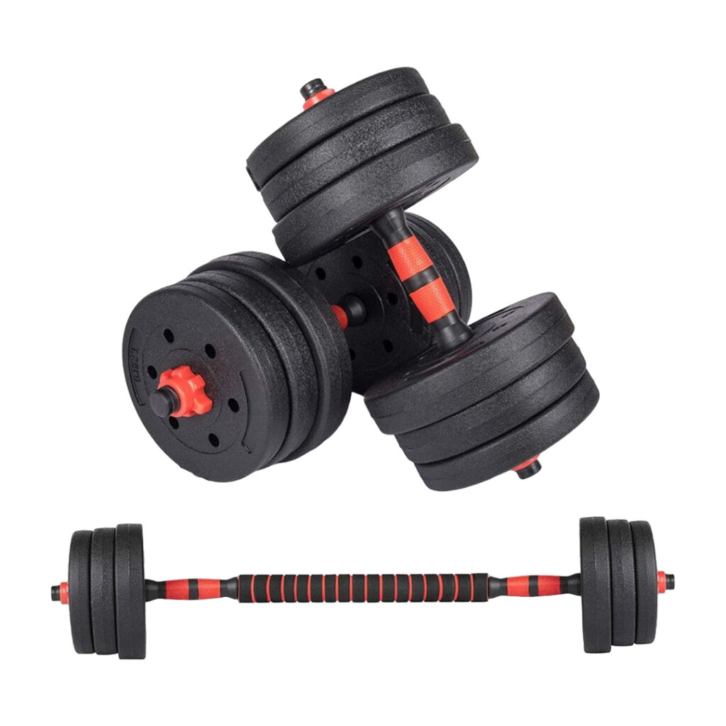 Everlast 20KG Vinyl Barbell & Dumbbell Set
