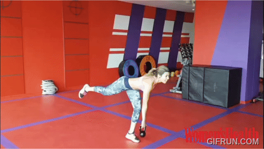 Single-Legged Deadlift With Arm Raise
