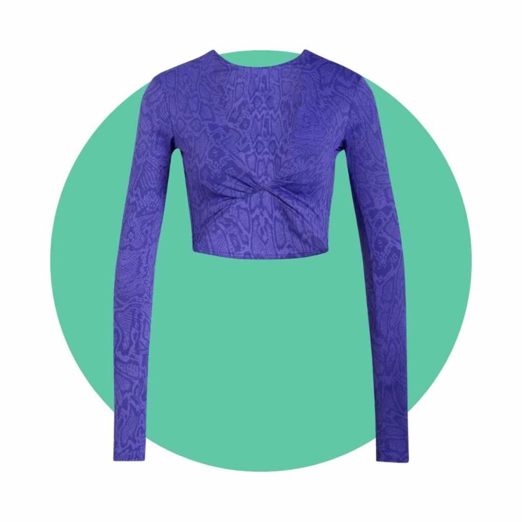 adidas PrimeLift Workout Snake Twist Reversible Long Sleeve T-Shirt