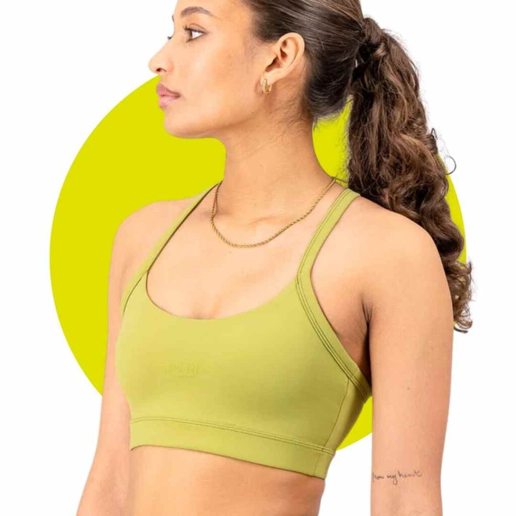 Burnt Arise Bra In Moss
