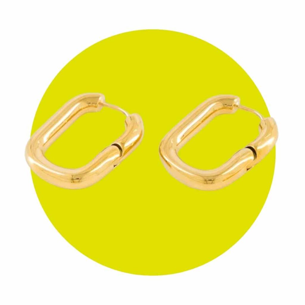 Burnt Chunky Oval Hoops