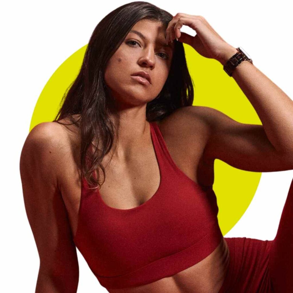 Koakoa Active Alta Bra in Cherry Red