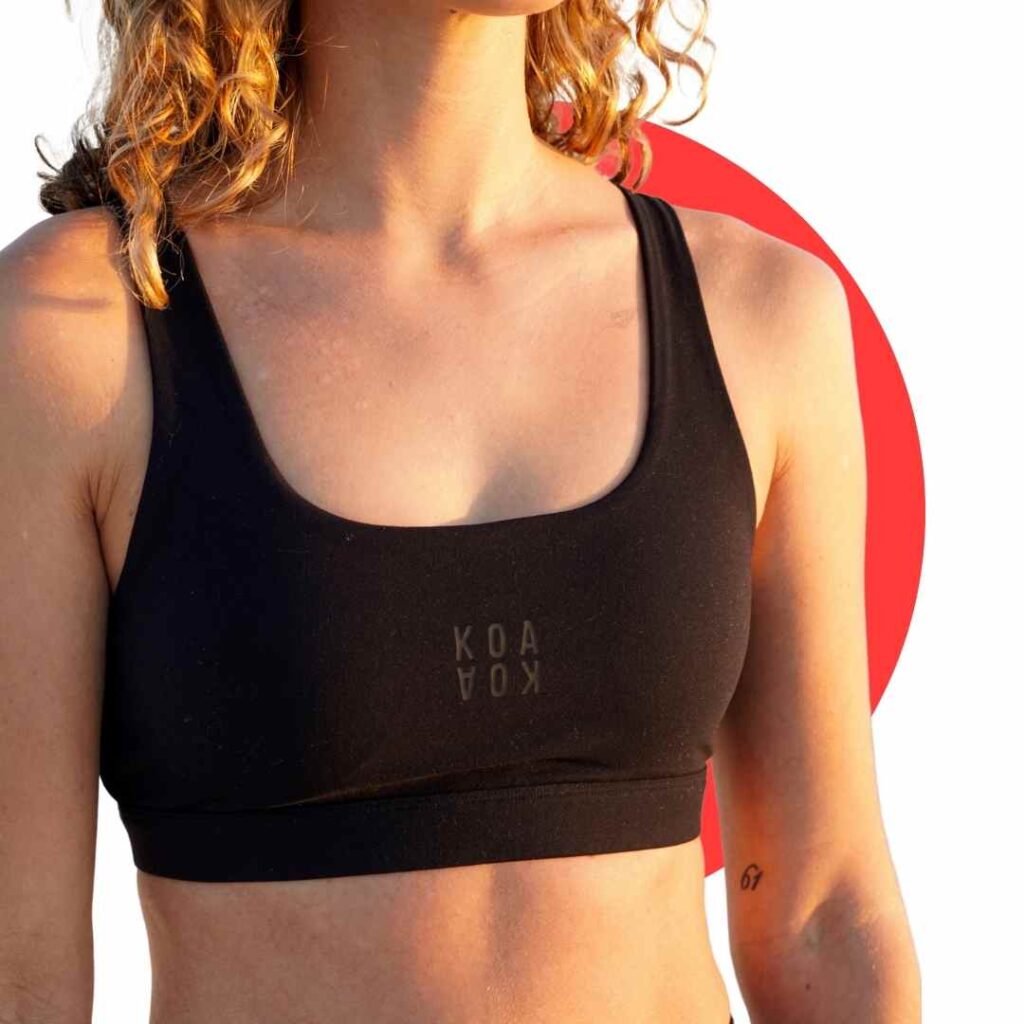 Koakoa Active Corse Bra in Black