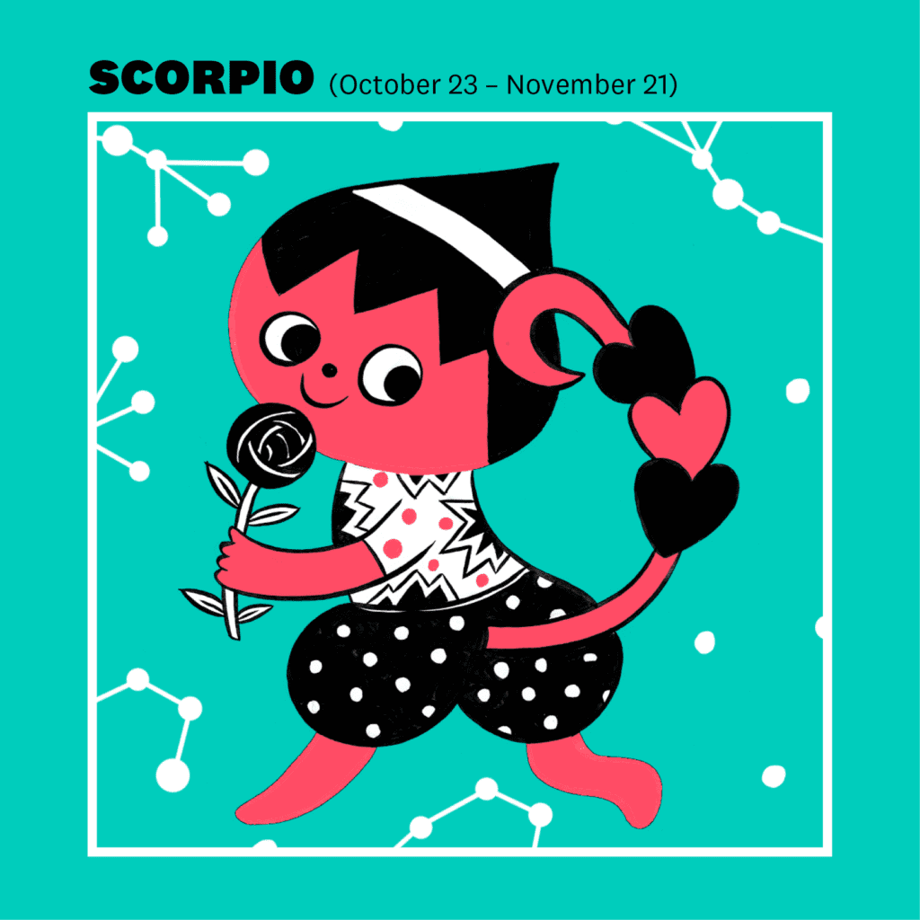 Scorpio zodiac or horososcope illustration