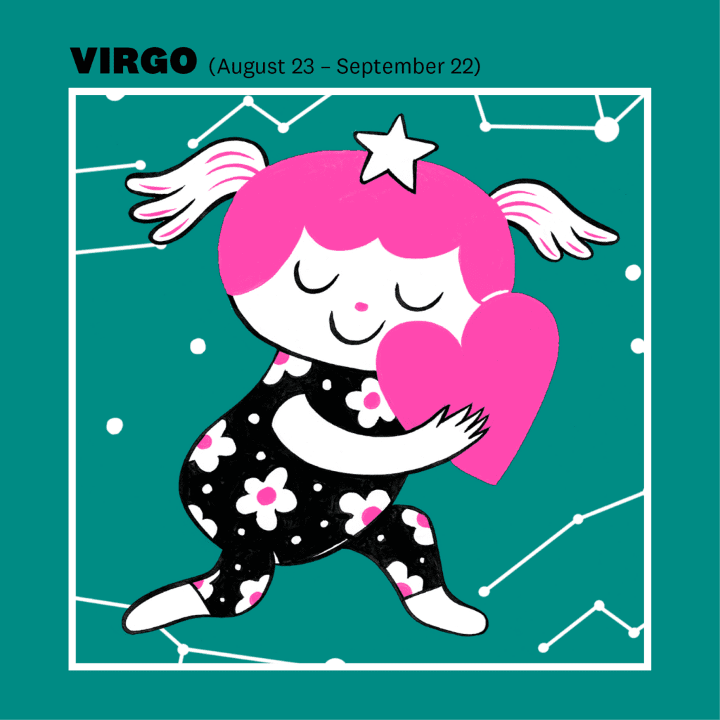 Virgo zodiac or horososcope illustration